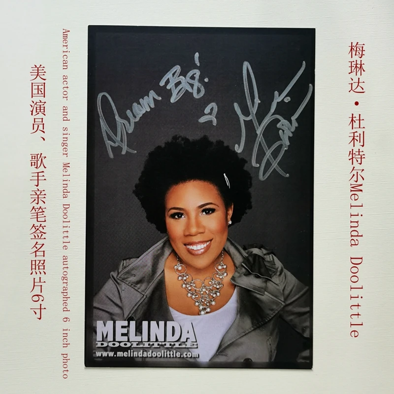

Американский актер и певица Мелинда доолитл с автографом 6-дюймовое фото подписано 100% реальным человеком