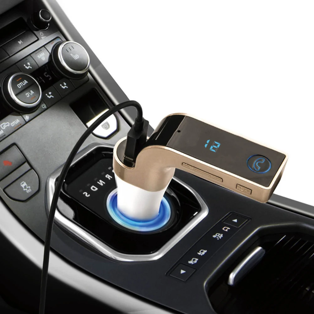 4 в 1 беспроводной Bluetooth FM передатчик G7 + AUX модулятор Автомобильный комплект MP3