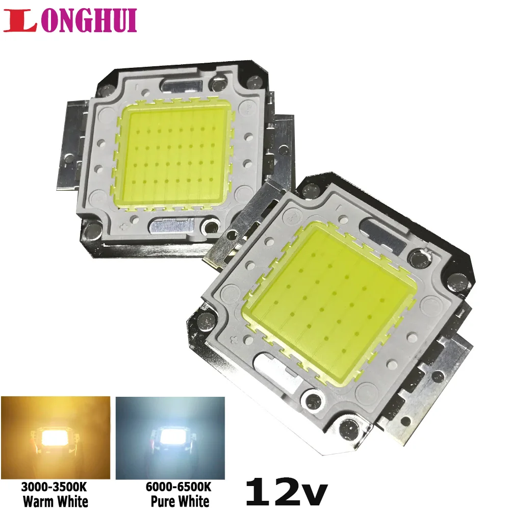 

DC12V LED 20W 30W50Watts warm white/pure white, full spectrum used for 50W indoor plants, floodlights, street lights, lights