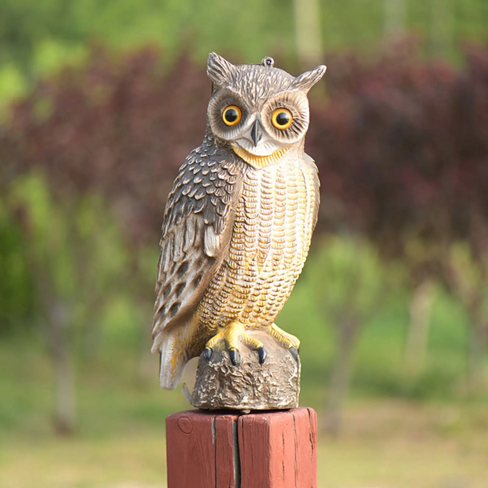 

Creative Owl Ornaments Realistic Owl Decoration Halloween Outdoor Decoration