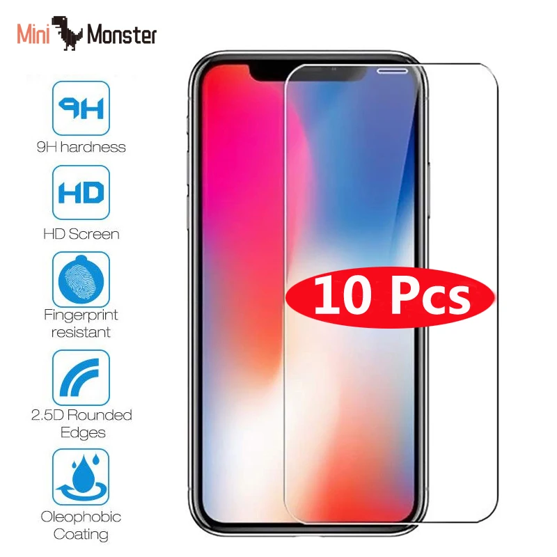 Для iPhone 11 Pro Xs Max XR Закаленное стекло Защитная пленка прозрачная крышка для iphone 6S 7