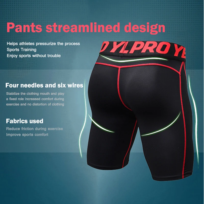 Новинка 2019 эластичные дышащие мужские шорты быстросохнущие для фитнеса