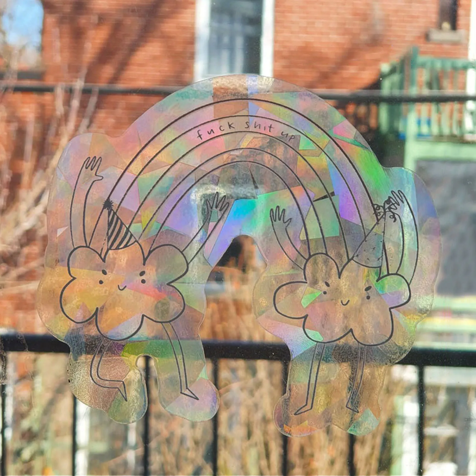 Домашний декор декоративная наклейка на окно солнце радужная украшение для дома