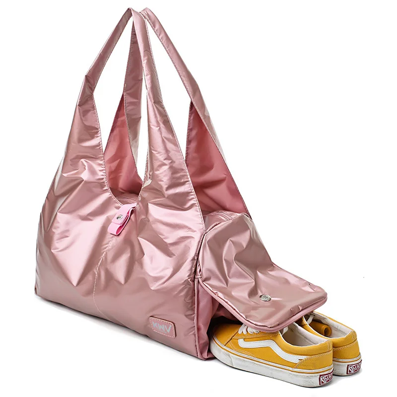 Women Gym Bag Shoe Compartment Waterproof Nylon Sport Bags For Yoga Fitness Travel Handbag Outdoor Training Storage | Спорт и