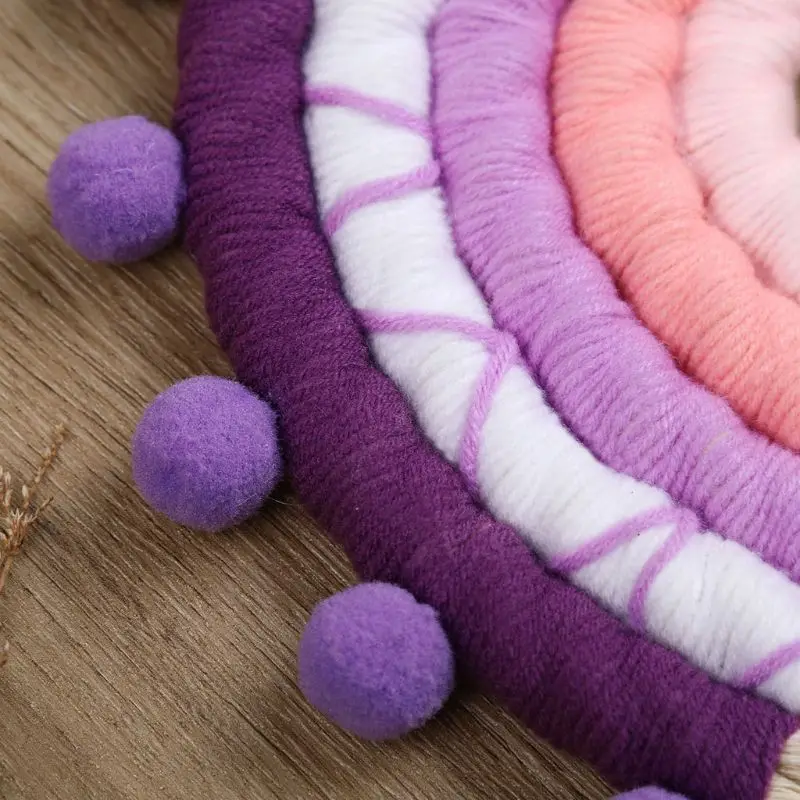 

Woven Rainbow Tapestry Kids Room Decoration Wall Hanging Ornaments Photo Props