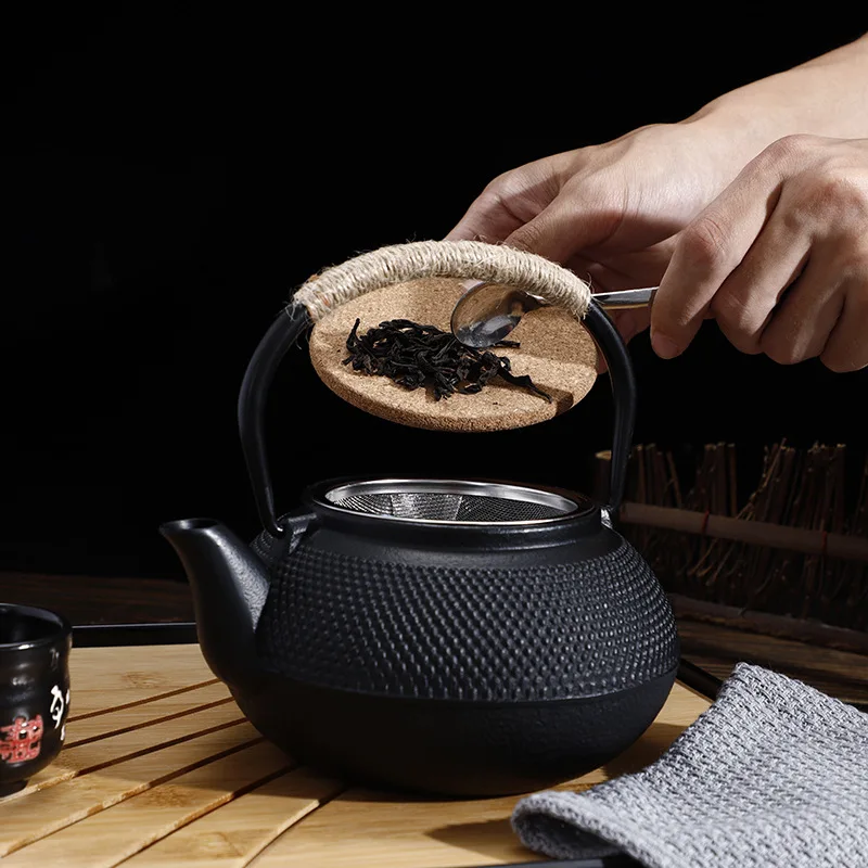 

Японский Железный чайник с инфузером из нержавеющей стали, чугунный чайник для чая, чайник для кипячения воды, Улун, чай ZM1031