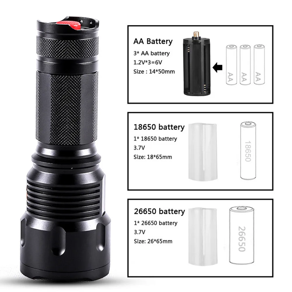 

Aluminium LED Tactical Flashlight Flashlight LED Resistant Unbreakable&Water