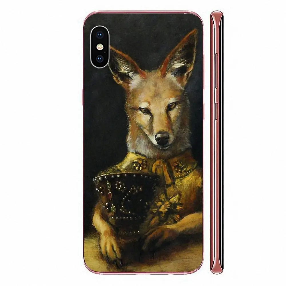 Fox Oil Artist стильный мягкий телефон с животными для Xiaomi CC9 CC9E Mi 3 4 4i 5 5S 6 6X 8 9 SE Play Plus Pro