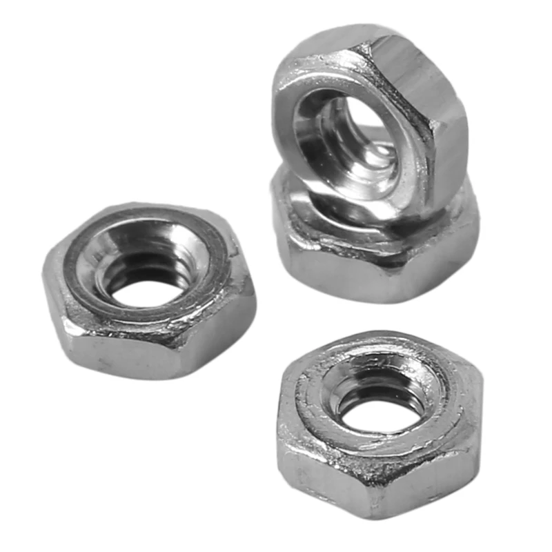 Фото Metric M2 Hex Nuts 304 Stainless Steel Fastener DIN934 100Pcs For Bolt Обустройство дома Metric M2 Hex Nuts 304 Stainless Steel Fastener DIN934 100Pcs For Bolt Обустройство дома