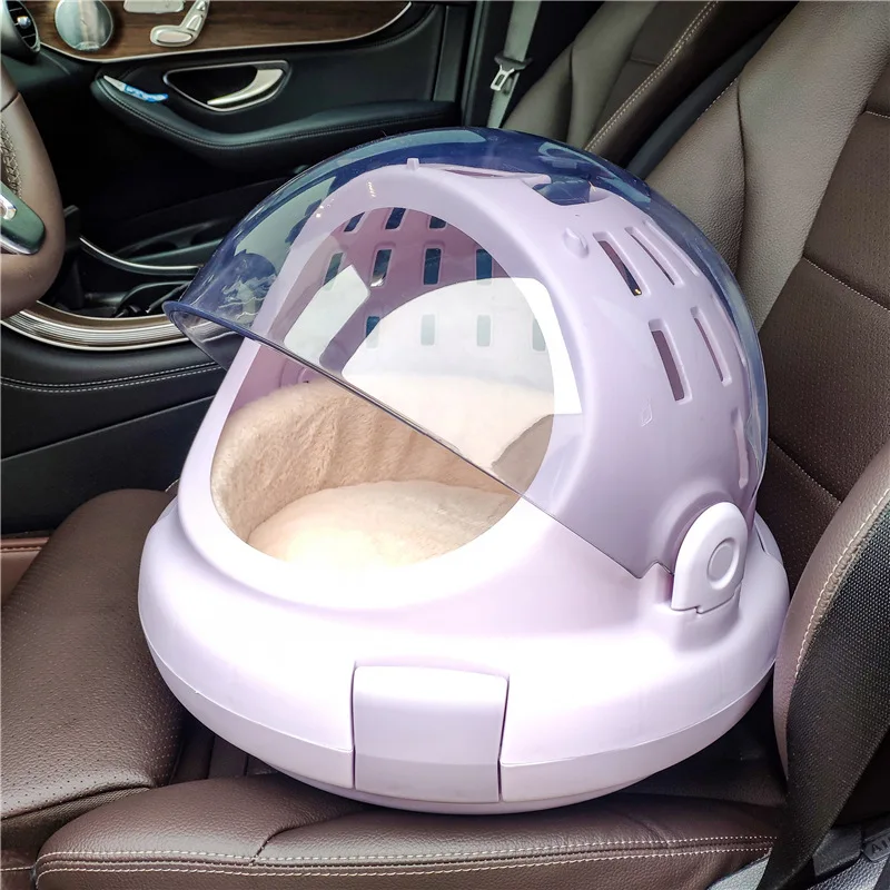 

Space capsule cat nest closed panoramic transparent breathable cat bag portable winter warm cat supplies
