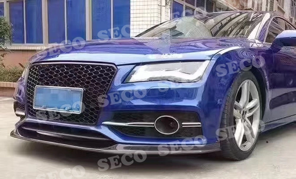 Для Audi A7 S7 Sline 2012- передний спойлер для губ из углеродного волокна/FRP головной бампер Защита подбородка автомобильный Стайлинг