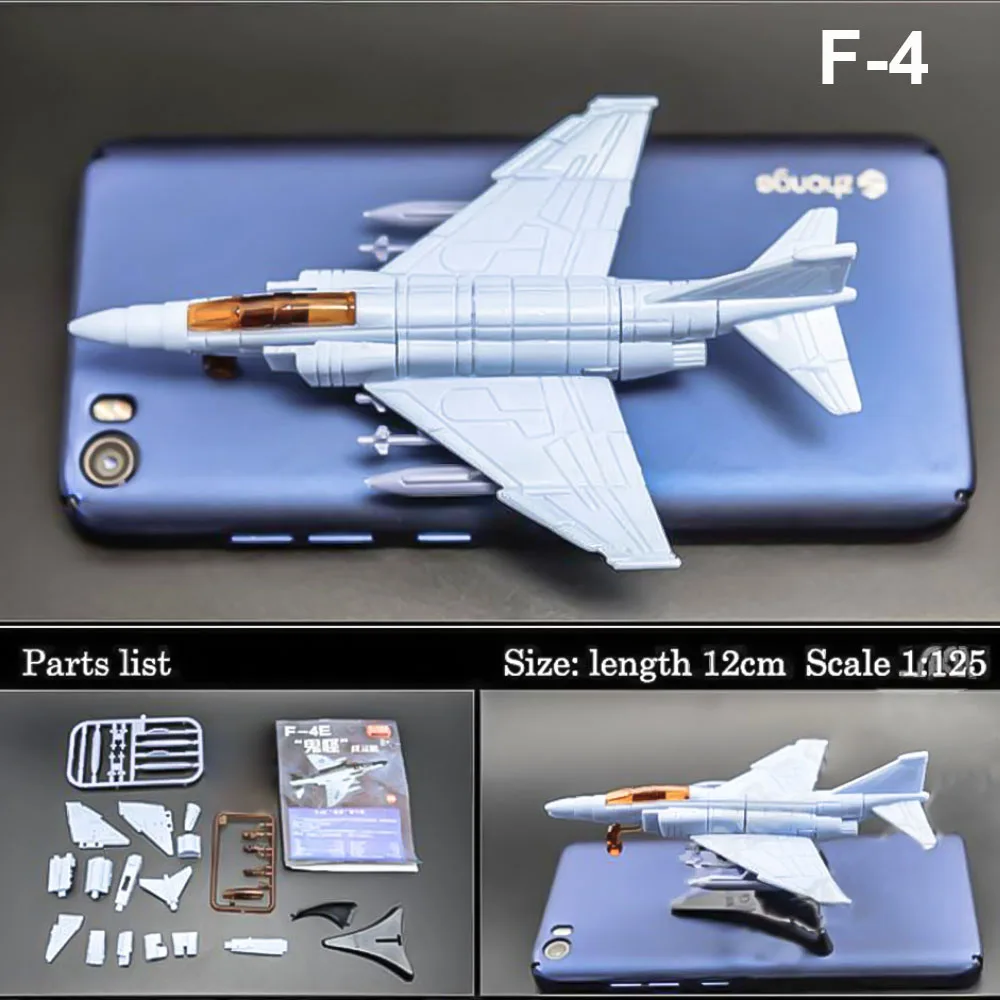 F-4 fighter Phantom II 4D Сборная модель истребителя Коллекционная головоломка фигурка
