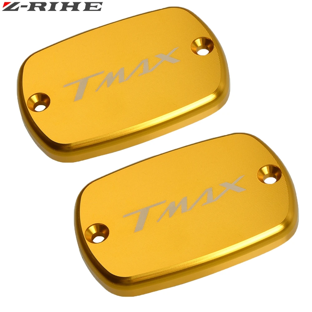 Gold 2piece Аксессуары для мотоциклов бак для тормозной жидкости Кепки тормозной насос Крышка для YAMAHA T-Max 500 2004-2011 TMax 530 2012 2013 - Цвет: Gold 2piece