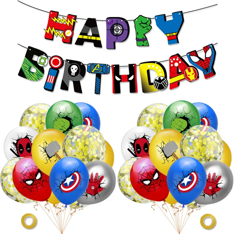 1 комплект латексные воздушные шары мстители Человек-паук Халк | Дом и сад