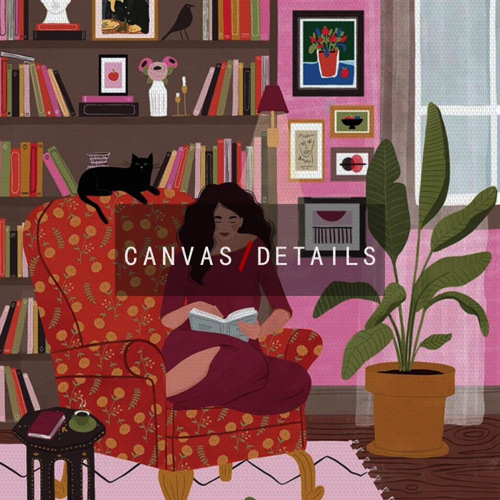 Абстрактные Художественные плакаты с изображением девушек осенняя живопись на