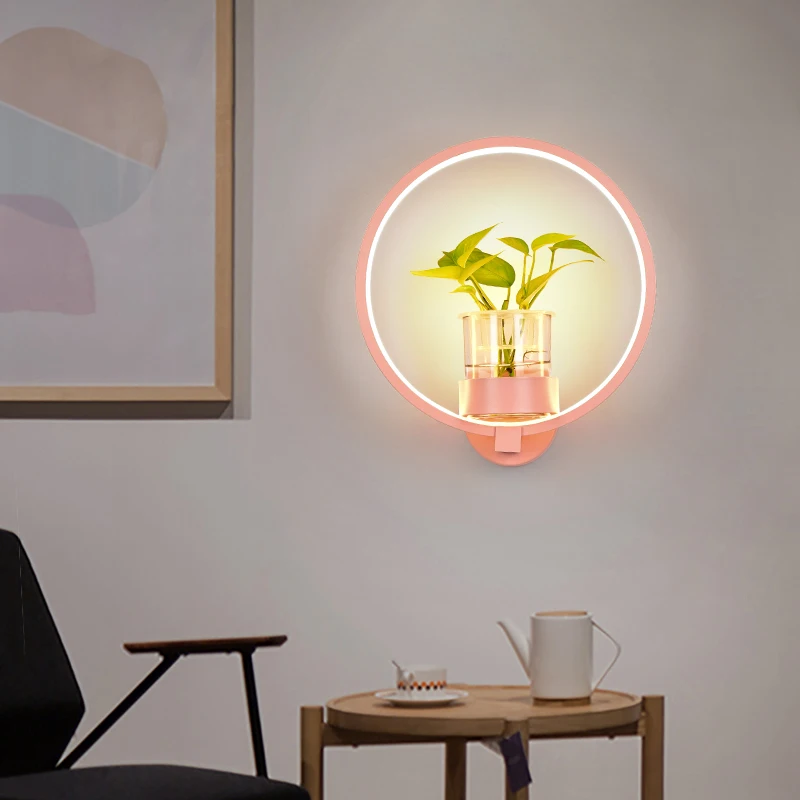 Многоцветная готовая акриловая современная светодиодная настенная лампа для