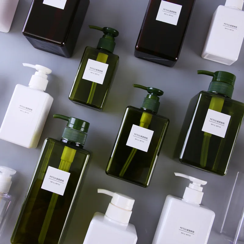 250 мл прессованная эмульсионная бутылка для ванной шампунь бутылки душа