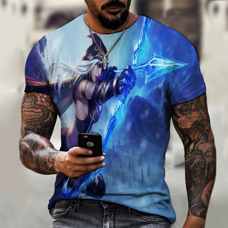 

Summer Fashion League of Legends T-shirt Men's and Women's High Quality Tops 3D Printing League of Legends T-shirt Hip Hop Men's