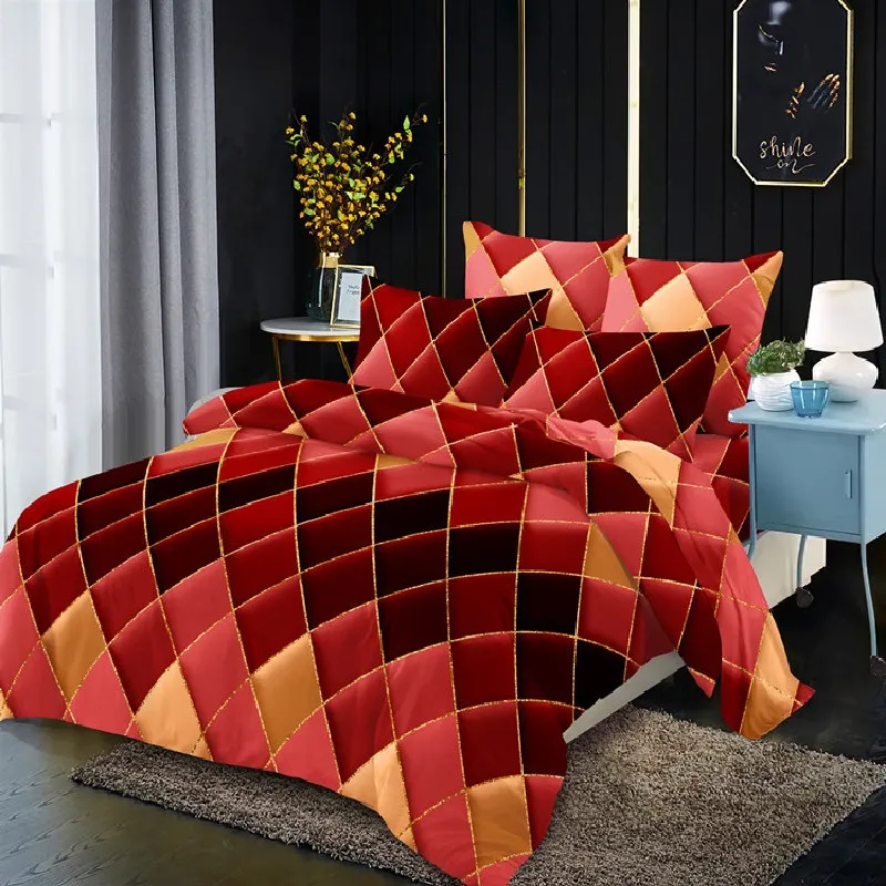 

Комплект пододеяльников в клетку, с геометрическим рисунком, Размеры 240x220