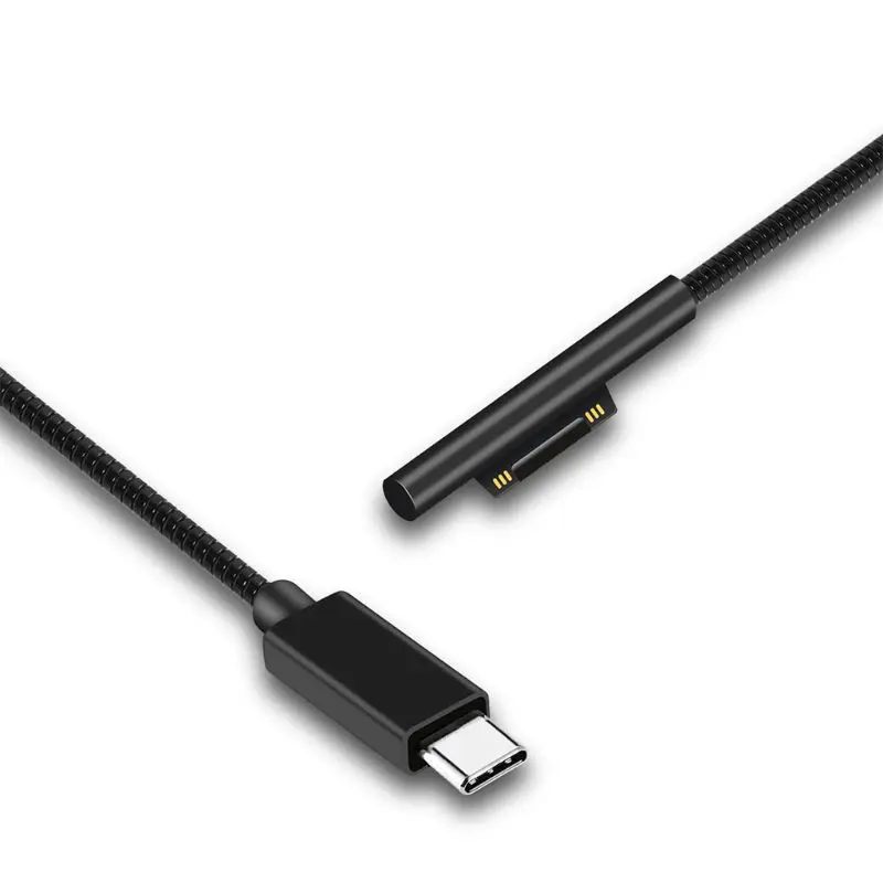 

1.5m Usb Type-C Power Supply Charger Adapter 15v 3A Pd Fast Charging Cable for microsoft- Surface Pro 3 4 5 6 7