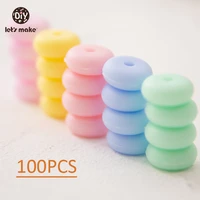 lets make silicone abacus bead12mm 100pc children handmade diy toy food grade silicone abacus necklace pearl silicone teething