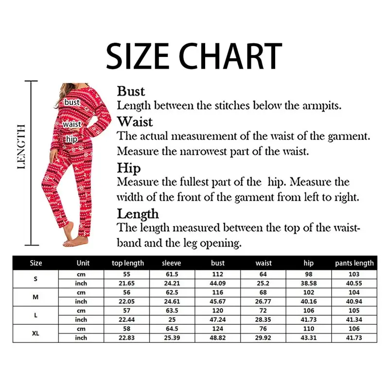 

Christmas Pajamas Two Pieces Sets Women Winter Cute Print Long Sleeve Tops And Long Pants Home Suits Ladies Fashion Sleepwear