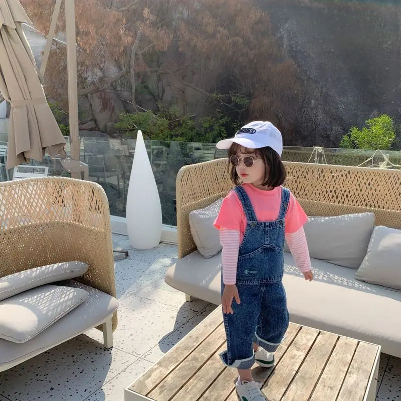 Детские свободные штаны с большими карманами в Корейском стиле для отдыха