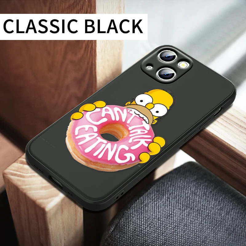 The Simpsons Funny Cartoon Case For Apple iPhone 14 13 12 Mini 11 Pro XS MAX XR X 8 7 6S SE Plus Liquid Rope Phone Cover Core |