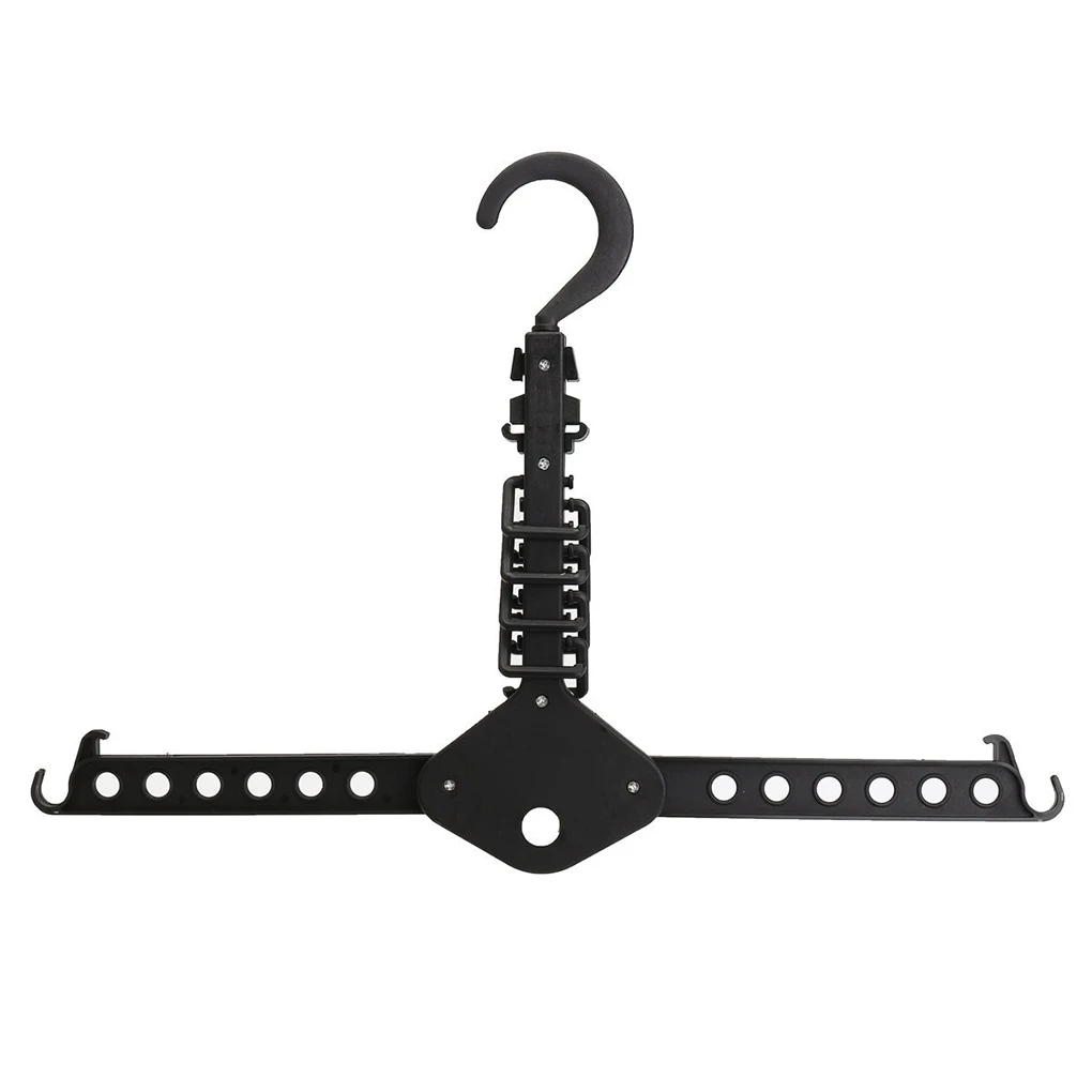 

Multi-Functional Dual Hanger Folding Clothes Drying Hanger Clothing Drying Rack Home Storage Hanger