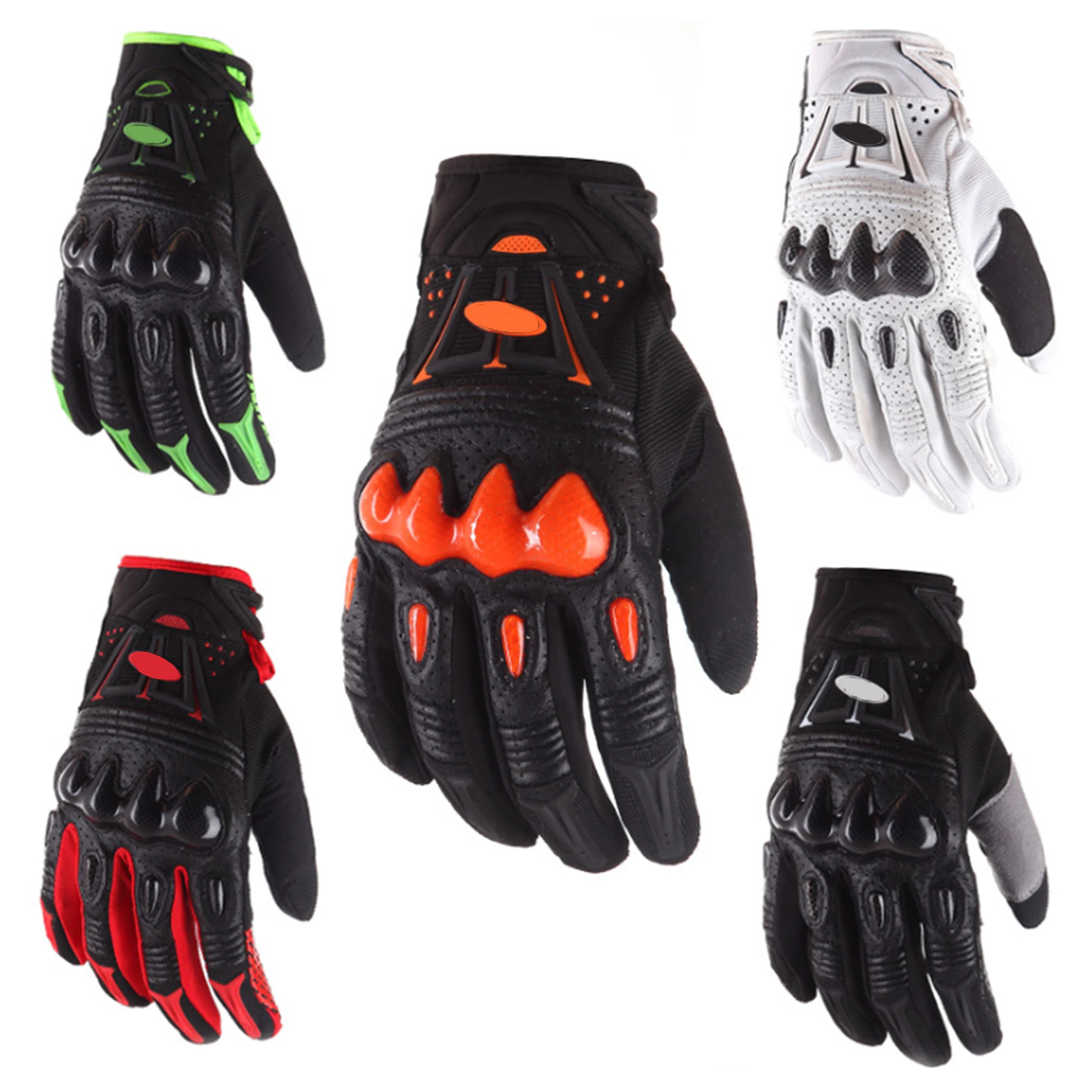 Защитная оболочка из углеродного волокна Mottled мужские мотоциклетные перчатки с