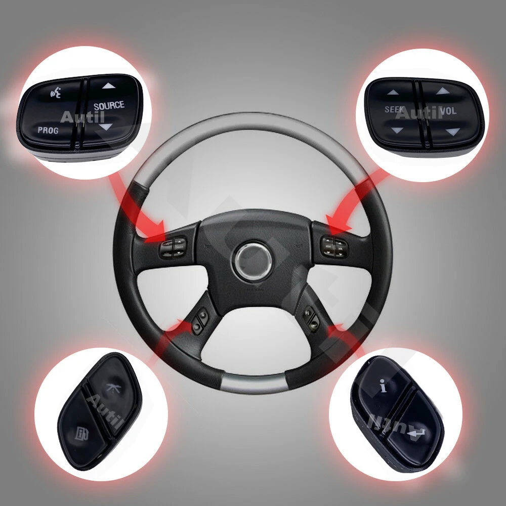 Рулевое колесо радио регулятор громкости переключатель набор для GMC Yukon Chevrolet Hummer