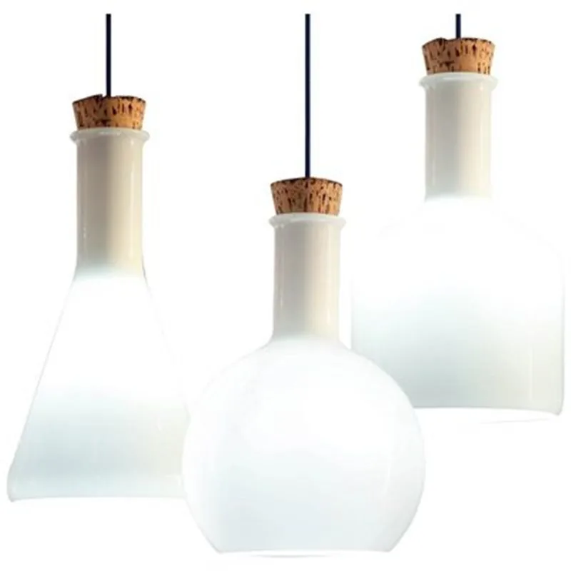 Подвесная лампа в виде волшебной бутылки современный светильник стиле лофт для