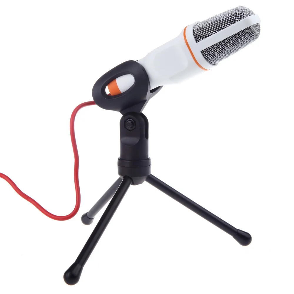 SF-666 Microphone 3.5mm Jack Wired With Stand Tripod Handheld Mic For PC Chatting Singing Karaoke Laptop | Электроника