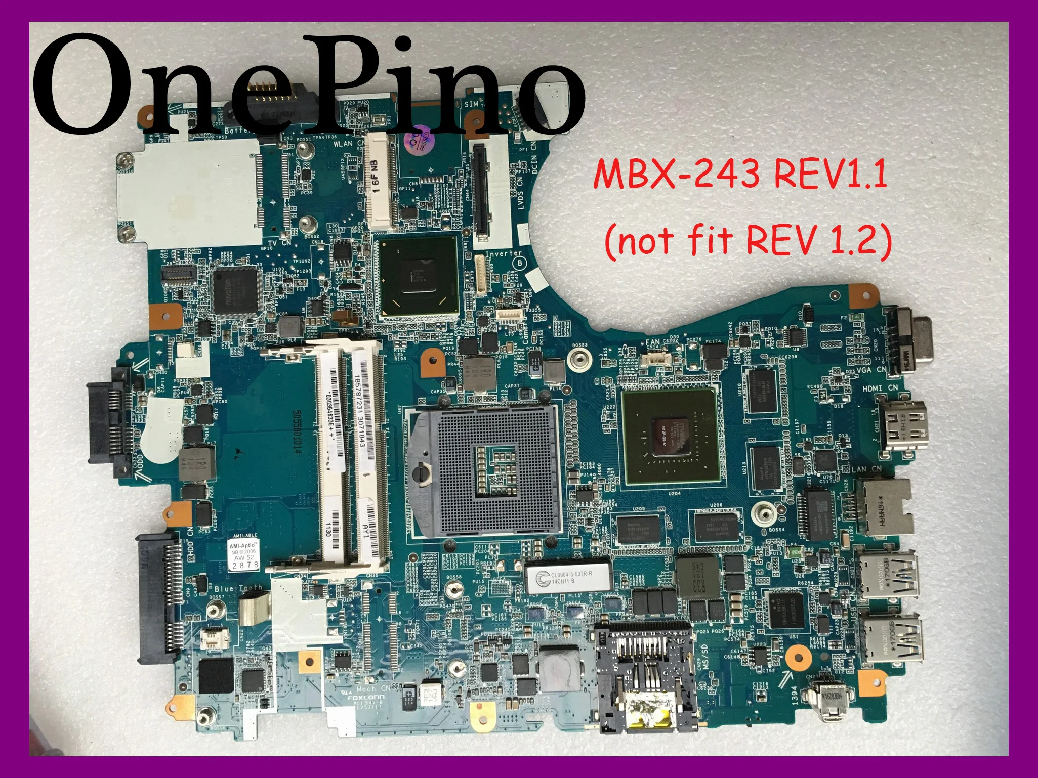 MBX-243 REV: 1 (не подходит для REV1.2) материнская плата ноутбука Sony Vaio VPCF23JFX VPCF23 VPCF21