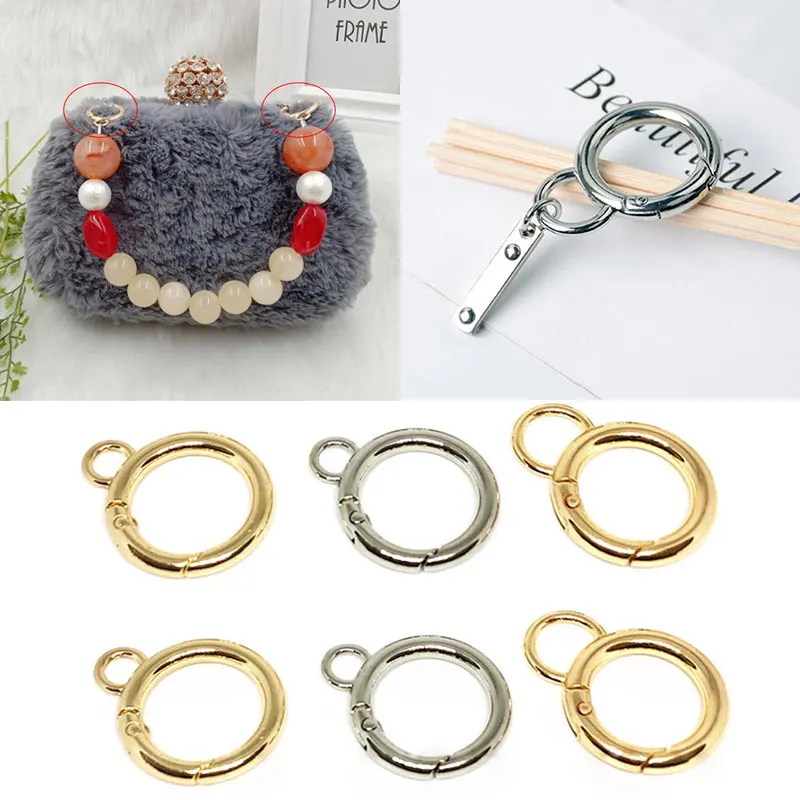 

Pure Color Bag Simple Spring Buckle Practical Round Alloy Hook Buckle Convenient High Quality All-match StyleLuggage Accessories