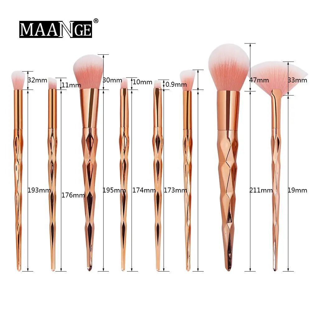 MAANGE 4/10/15 шт. кисти для макияжа набор кистей с деревянной основой бровей Тени век