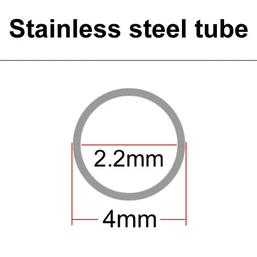

Трубка из нержавеющей стали 304. Сверхтонкая трубка, внешний диаметр 4 мм, толщина стенки 0,15 мм, 0,2 мм, 0,3 мм, трубка SUS304 микродиаметра.