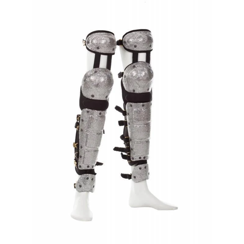 Rare MJ Michael Jackson Classic Handmade History Leg Armor Kneepad Concert Stage Dance Ballroom