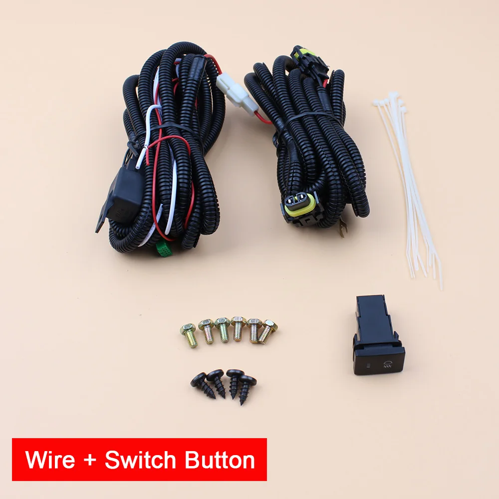 1 пара автомобильных противотуманных фар в сборе с противотуманными фарами и