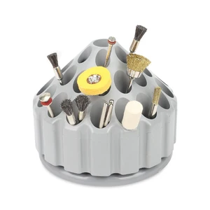 Полировальная коробка для хранения колеса стоматологический пластиковый держатель Bur чехол 35 отверстий 360 градусов вращающийся ящик для хранения Стоматологический материал для De