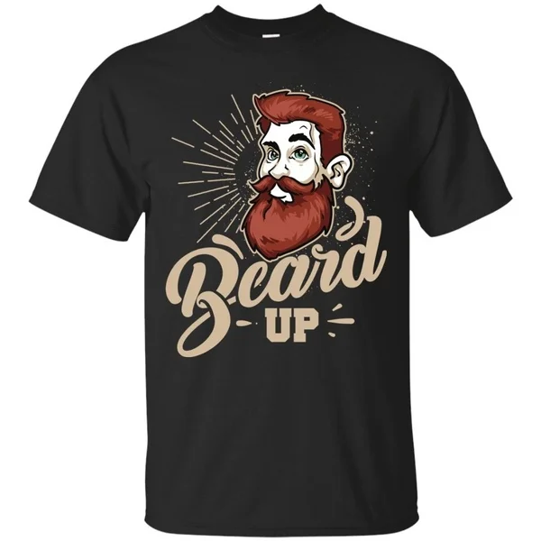 

Мужская модная футболка с рисунком бороды