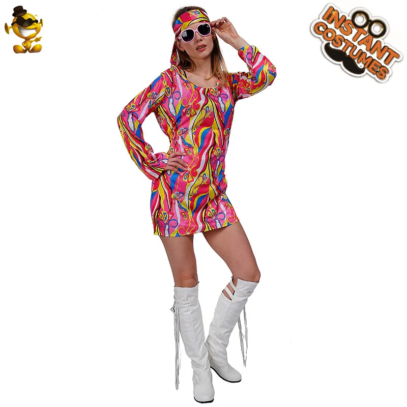 Женский костюм для Хэллоуина в стиле хиппи |