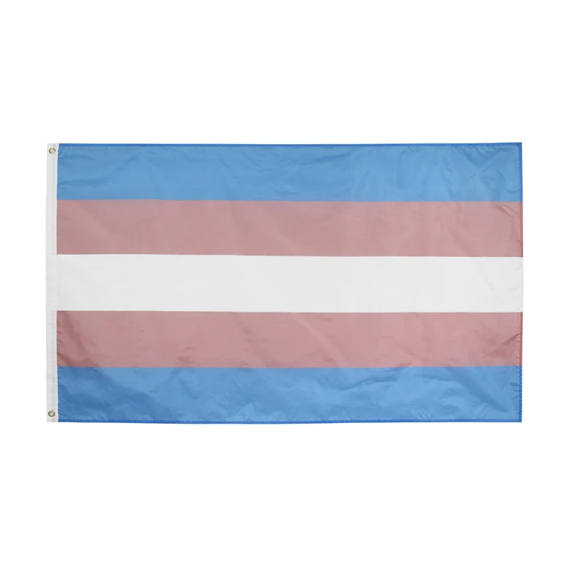 

Hot Style Polyester Pink Blue Stripes Rainbow Bisexual Flags 3x5 FT 90x150cm Transgender Trans Pride Banners Waving Decoration