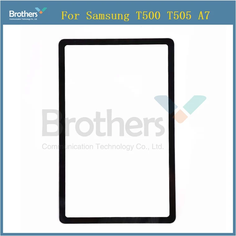 10 шт. переднего стекла (без сенсорного дигитайзера) для Samsung Galaxy Tab A7 2020 T500 T505 T507 замена внешней панели ЖК-экрана объектива.