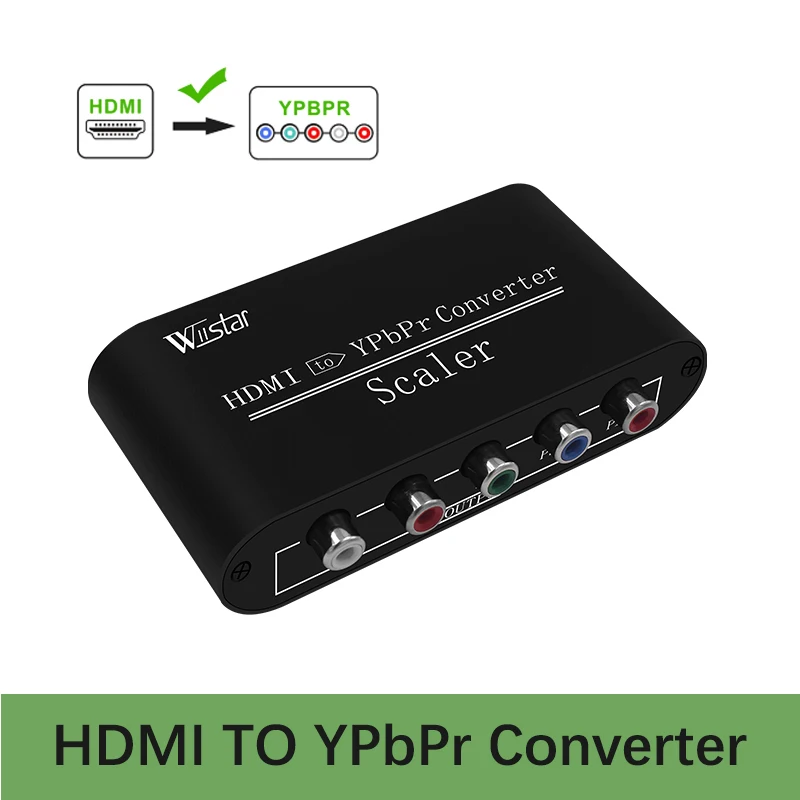 Видеоадаптер Wiistar HDMI/RGB YPbPr 5RCA видео + R/L с масштабированием 1080P видеоадаптер для HDTV