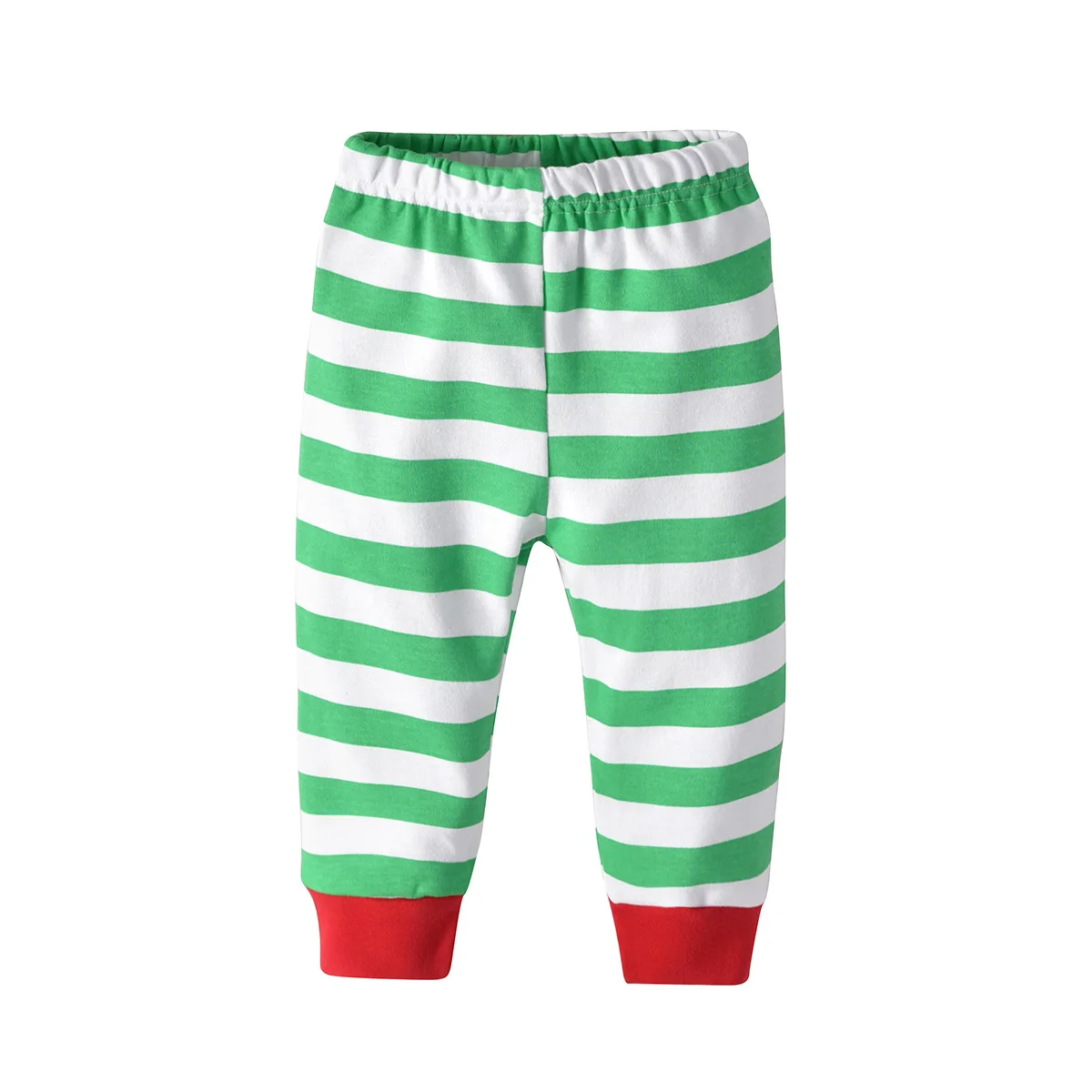 Рождественской полосатой пижамы пижама Детская одежда для сна с длинными