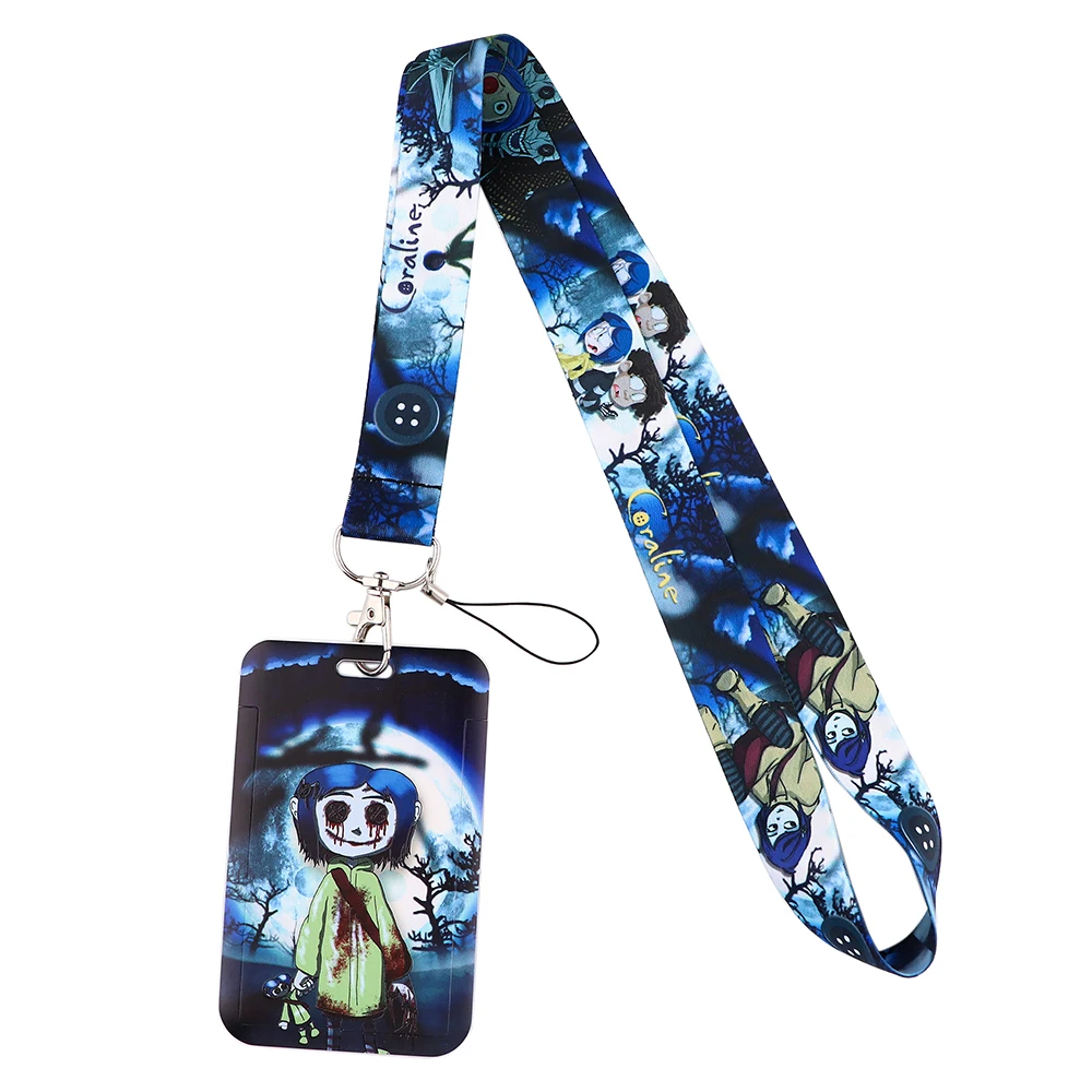 K1189 Coraline ремешки для брелка ID карты пропуска мобильного телефона USB держатель
