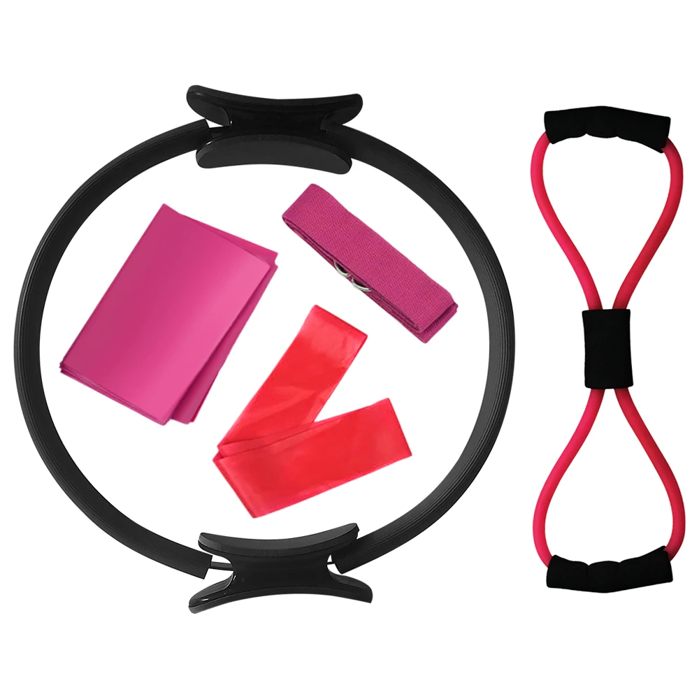Lixada Пилатес кольцо Йога хлопковый ремешок сопротивление петля Band фигурка 8