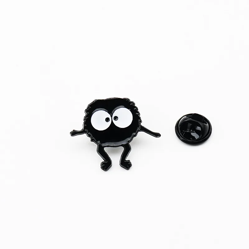 Новинка украшающая эмалированная булавка My Neighbor Totoro Soot Sprite Волшебная пыль с
