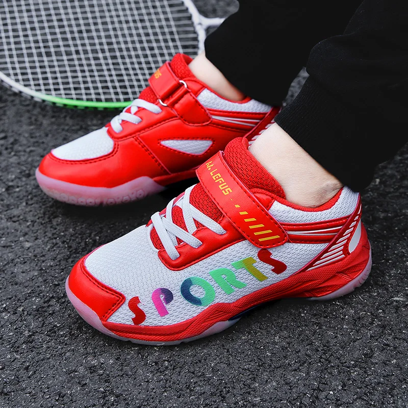 JIEMIAO Professional Children's Tennis Shoes Mesh Breathable Kids Sports Shoes for Boys Casual Tennis Sneakers Chaussure Enfant